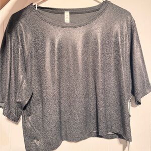 Sparkly Gray Women's Top cropped (w Tags!)